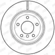 Jeu de 2 disques de frein arrière JURID 562701JC - Visuel 2