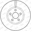 Jeu de 2 disques de frein avant JURID 562702JC - Visuel 2