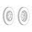 Jeu de 2 disques de frein avant JURID 562703JC - Visuel 2