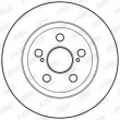 Jeu de 2 disques de frein arrière JURID 562712JC - Visuel 2