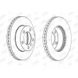 Jeu de 2 disques de frein avant JURID 562713JC - Visuel 2