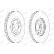 Jeu de 2 disques de frein avant JURID 562715JC - Visuel 2