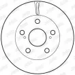 Jeu de 2 disques de frein avant JURID 562724JC - Visuel 2