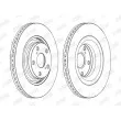 Jeu de 2 disques de frein avant JURID 562726JC - Visuel 2