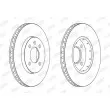 Jeu de 2 disques de frein avant JURID 562727JC - Visuel 2