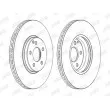 Jeu de 2 disques de frein avant JURID 562728JC-1 - Visuel 2