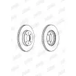 Jeu de 2 disques de frein avant JURID 562742JC - Visuel 2