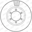 Jeu de 2 disques de frein avant JURID 562743JC - Visuel 2
