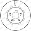 Jeu de 2 disques de frein avant JURID 562746JC - Visuel 2