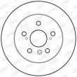 Jeu de 2 disques de frein arrière JURID 562748JC - Visuel 2