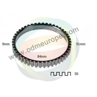Anneau de palpeur, ABS ODM-MULTIPARTS 26-040002