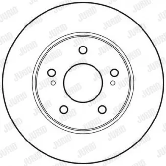 Jeu de 2 disques de frein arrière JURID 562758JC