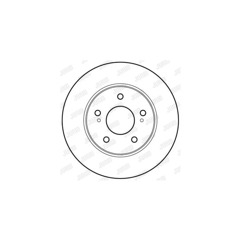Jeu de 2 disques de frein arrière JURID 562758JC