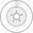 Jeu de 2 disques de frein avant JURID 562760JC - Visuel 2