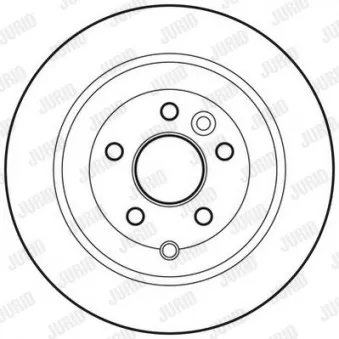 Jeu de 2 disques de frein arrière JURID 562765JC