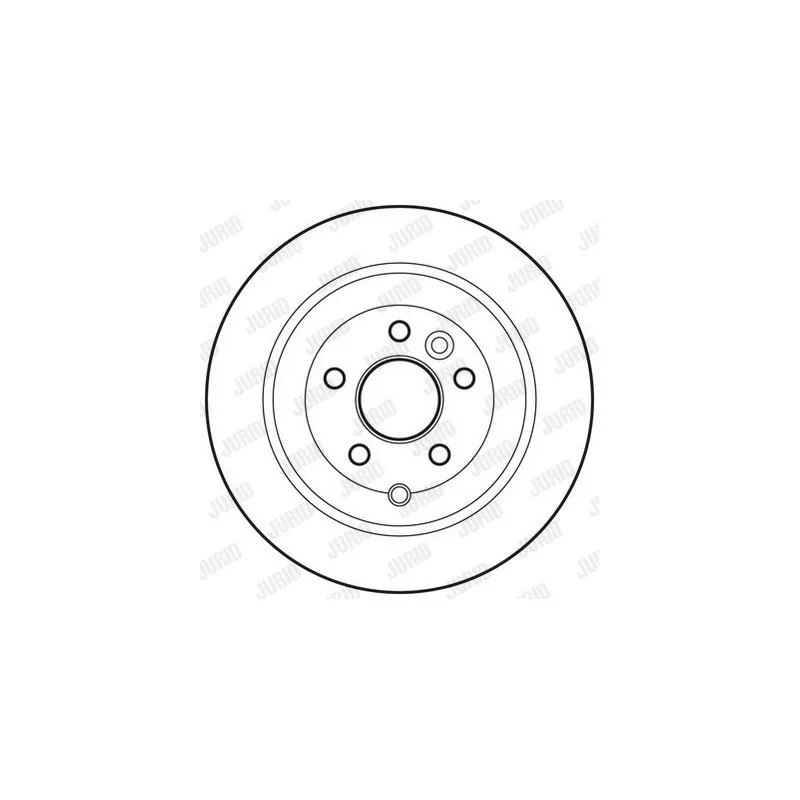 Jeu de 2 disques de frein arrière JURID 562765JC