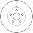 Jeu de 2 disques de frein avant JURID 562766JC - Visuel 2