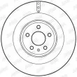 Jeu de 2 disques de frein arrière JURID 562767JC - Visuel 2