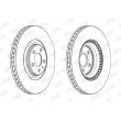 Jeu de 2 disques de frein avant JURID 562771JC - Visuel 1
