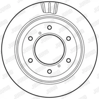 Jeu de 2 disques de frein arrière JURID 562777JC