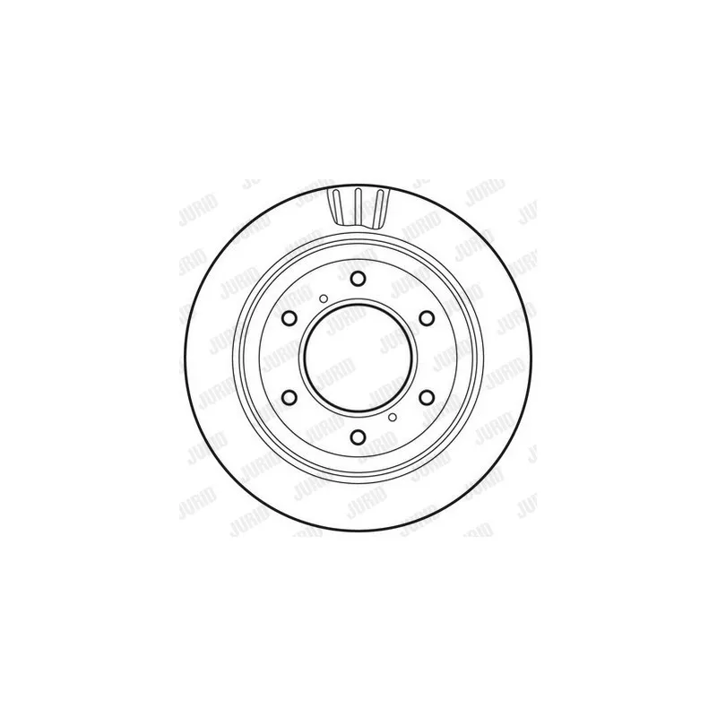 Jeu de 2 disques de frein arrière JURID 562777JC