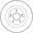 Jeu de 2 disques de frein arrière JURID 562779JC - Visuel 2