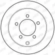 Jeu de 2 disques de frein arrière JURID 562783JC - Visuel 2