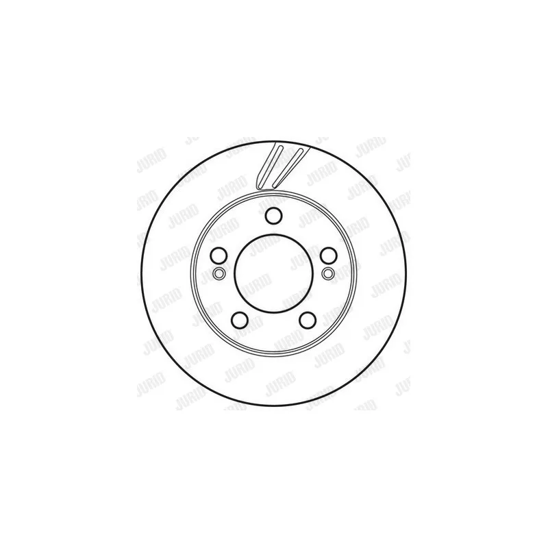Jeu de 2 disques de frein avant JURID 562785JC