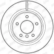 Jeu de 2 disques de frein arrière JURID 562786JC - Visuel 2