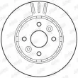Jeu de 2 disques de frein avant JURID 562787JC - Visuel 2