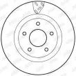 Jeu de 2 disques de frein avant JURID 562790JC - Visuel 2