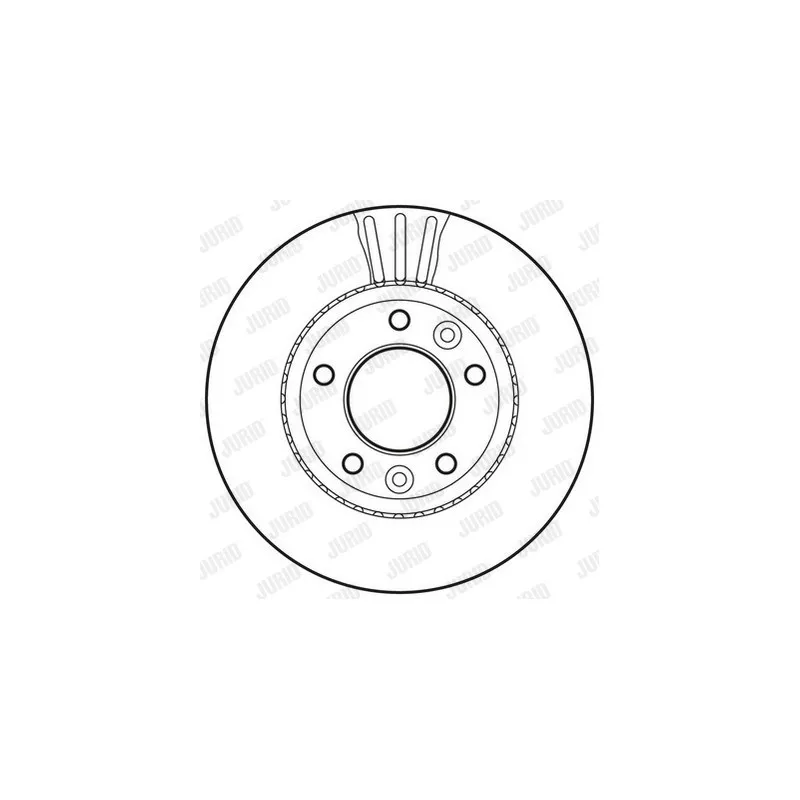 Jeu de 2 disques de frein avant JURID 562791JC