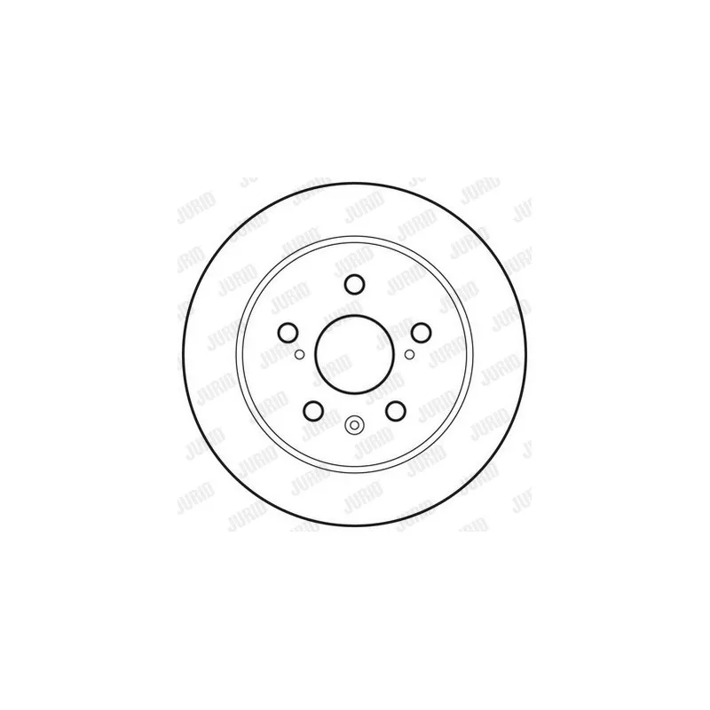 Jeu de 2 disques de frein arrière JURID 562801JC