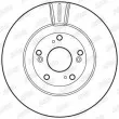 Jeu de 2 disques de frein avant JURID 562807JC - Visuel 2