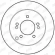 Jeu de 2 disques de frein arrière JURID 562810JC - Visuel 2