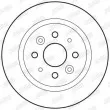 Jeu de 2 disques de frein arrière JURID 562815JC - Visuel 2