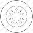 Jeu de 2 disques de frein arrière JURID 562816JC - Visuel 2