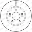 Jeu de 2 disques de frein avant JURID 562817JC - Visuel 2