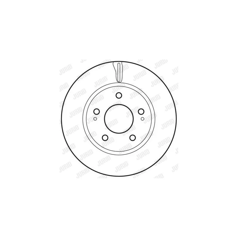 Jeu de 2 disques de frein avant JURID 562820JC