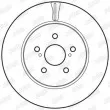 Jeu de 2 disques de frein avant JURID 562824JC - Visuel 2