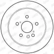 Jeu de 2 disques de frein arrière JURID 562825JC - Visuel 2