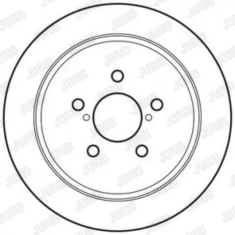 Jeu de 2 disques de frein arrière JURID 562826JC