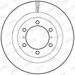 Jeu de 2 disques de frein avant JURID 562828JC - Visuel 2
