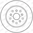 Jeu de 2 disques de frein arrière JURID 562830JC - Visuel 2