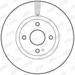 Jeu de 2 disques de frein avant JURID 562834JC - Visuel 2