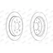 Jeu de 2 disques de frein arrière JURID 562851JC - Visuel 1