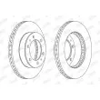 Jeu de 2 disques de frein avant JURID 562861JC - Visuel 2