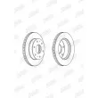 Jeu de 2 disques de frein avant JURID 562861JC - Visuel 3