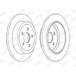 Jeu de 2 disques de frein arrière JURID 562862JC - Visuel 2