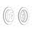 Jeu de 2 disques de frein arrière JURID 562866JC - Visuel 2